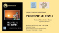 Locandina presentazione "Profezie su Roma" a "Festa Etrusca"